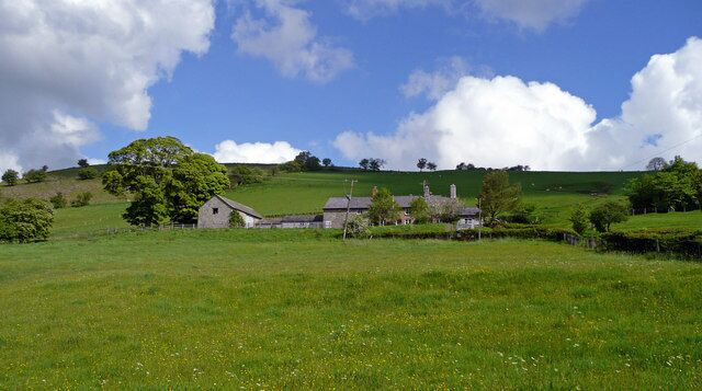 Cwmynace An isolated farm sitting on a south-facing slope in glorious hill country west of Gladestry.