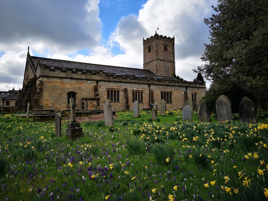 The churchyard at St Mary's is full of Spring Flowers. :)