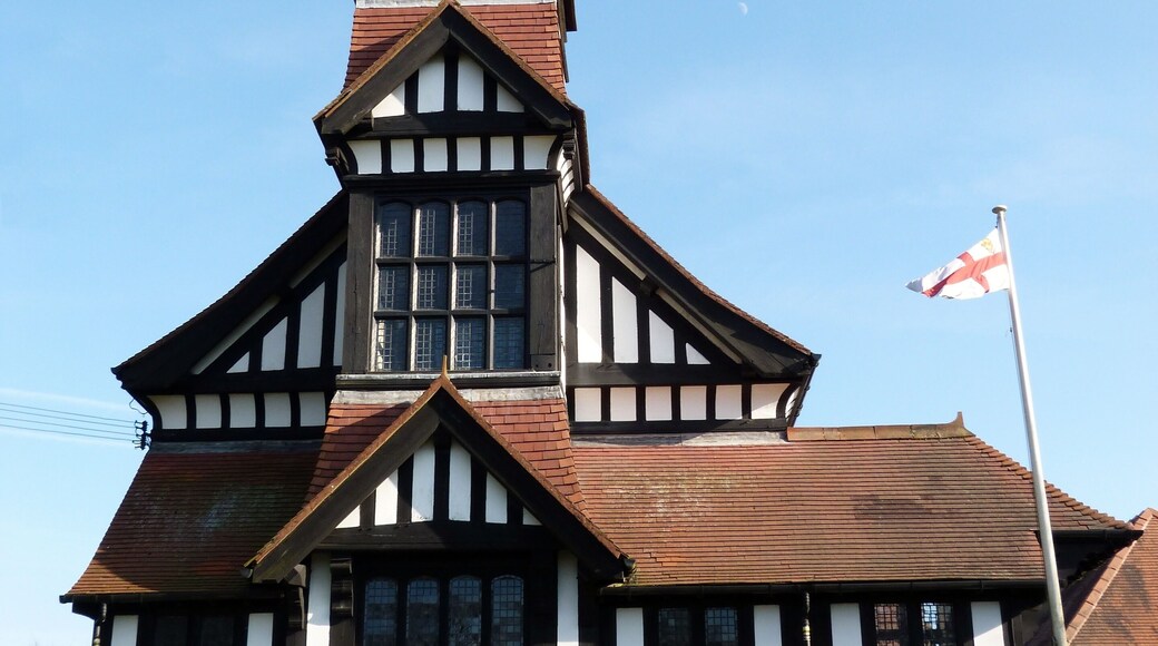 St John's parish church, The Avenue, High Legh, Cheshire, seen from the west