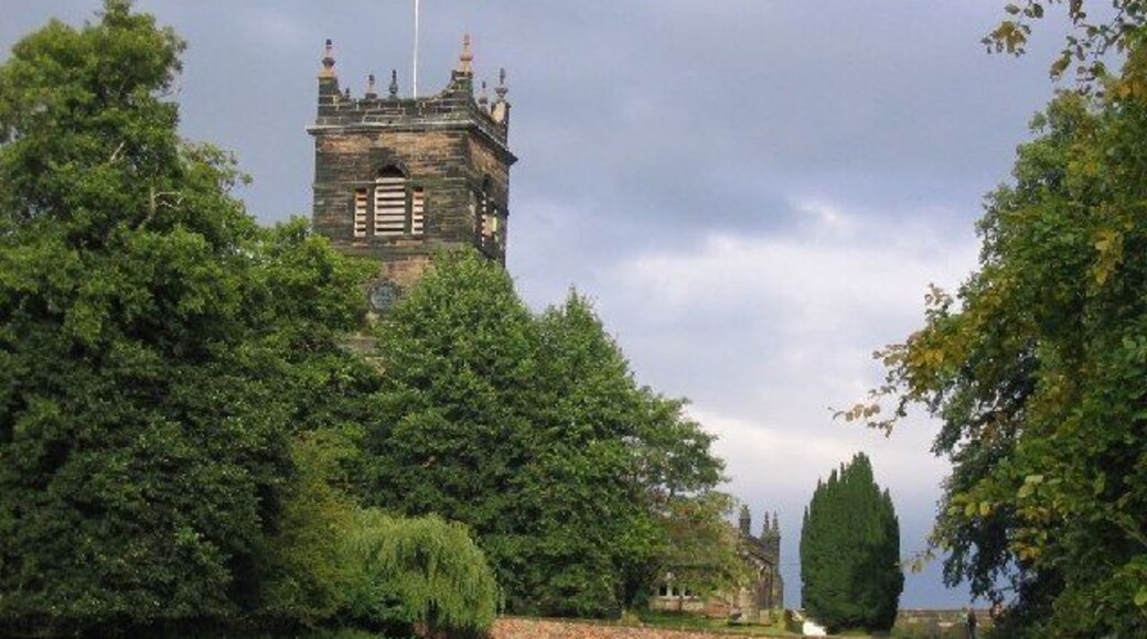 Parish church of St. Mary This view of the church was taken from SJ742836 looking east.