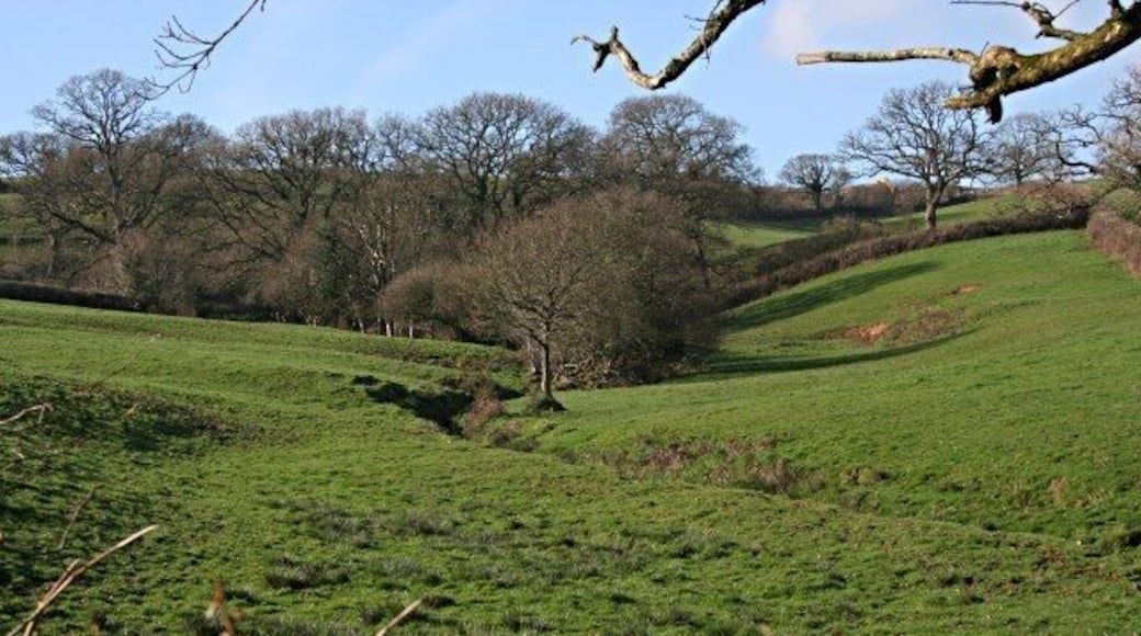 Valley east of Lawhitton Like most good villages, Lawhitton is situated near to a water course but above the valley bottom and out of the way of flooding.