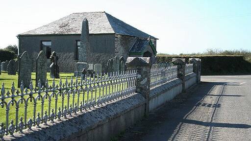 Treneglos: Goads Green Bethel Methodist church graveyard