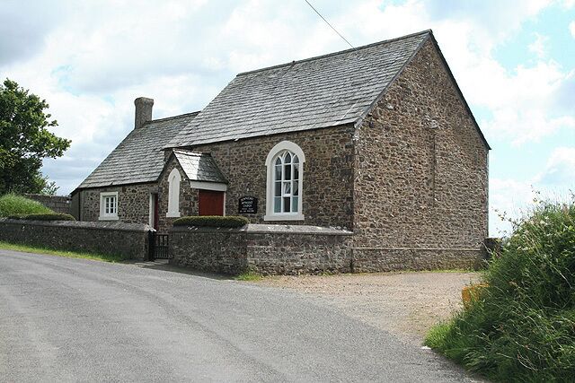 Broadwoodwidger: Downicary Methodist Church Looking south west