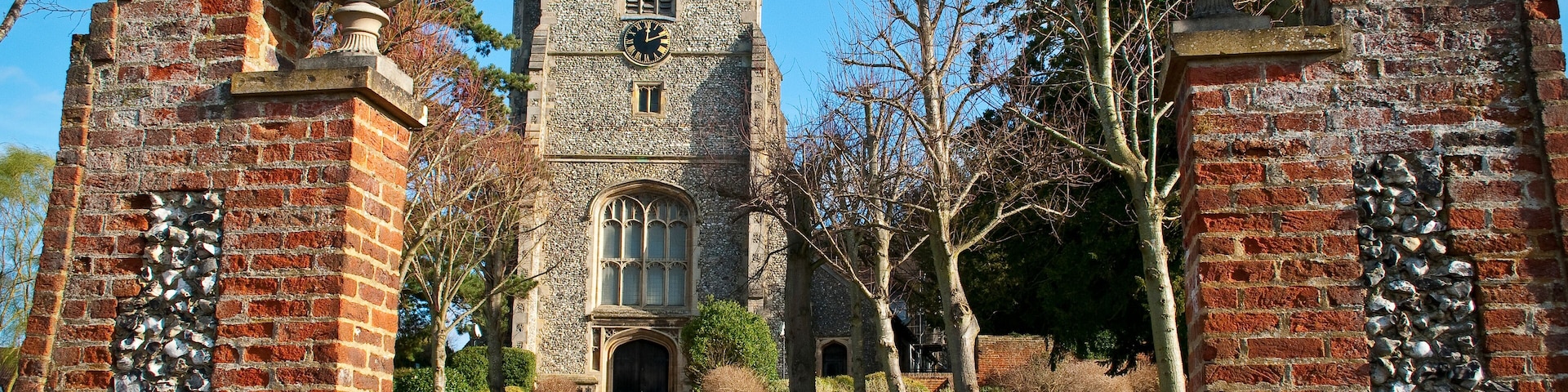 The Parish Church of St Mary and St Nicholas, built between 11th and 15th century, Leatherhead, Surrey, England, UK