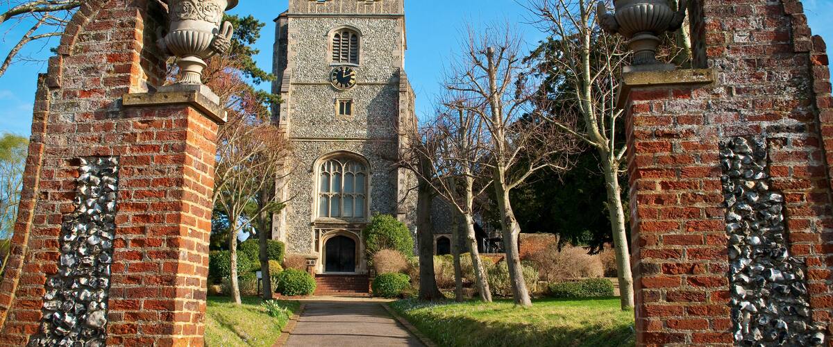 The Parish Church of St Mary and St Nicholas, built between 11th and 15th century, Leatherhead, Surrey, England, UK