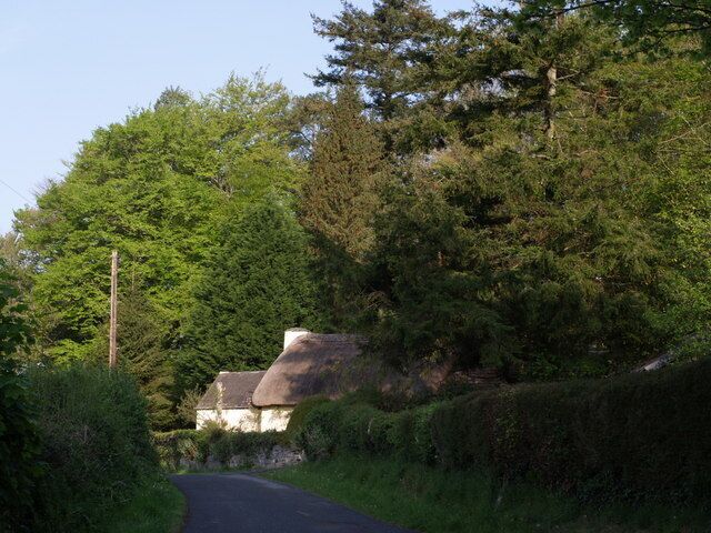 Lew Cottage A thatched cottage on the no through lane from Lew Quarry Farm towards Lewtrenchard.