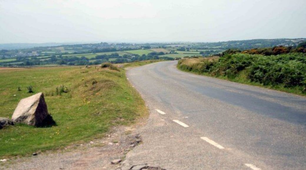 This way to Crows Nest The road across the moor to Crows Nest. Watch out for sheep on the road. It is very hot and heavy today, we can expect thunder storms later.