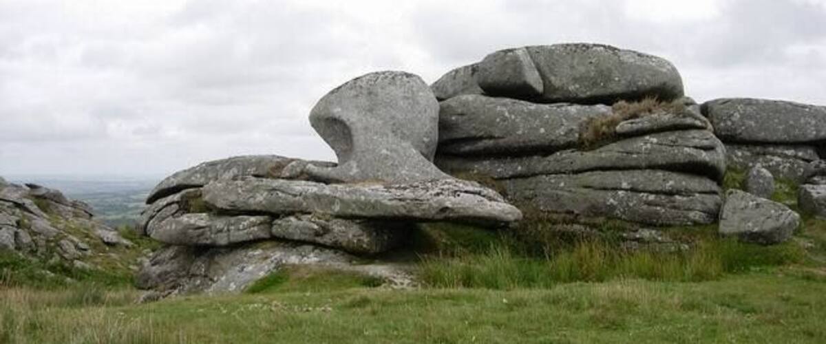 Windshaped rock. On the western end of Sharp Tor.
