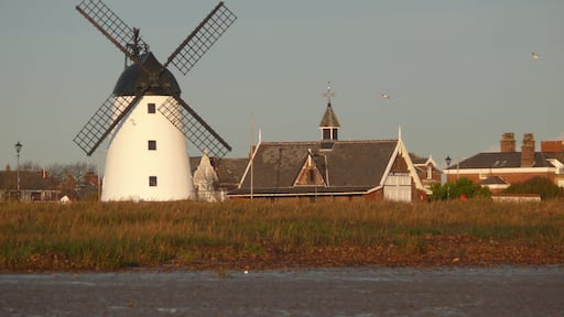 Black and white windmill lytham st annes england