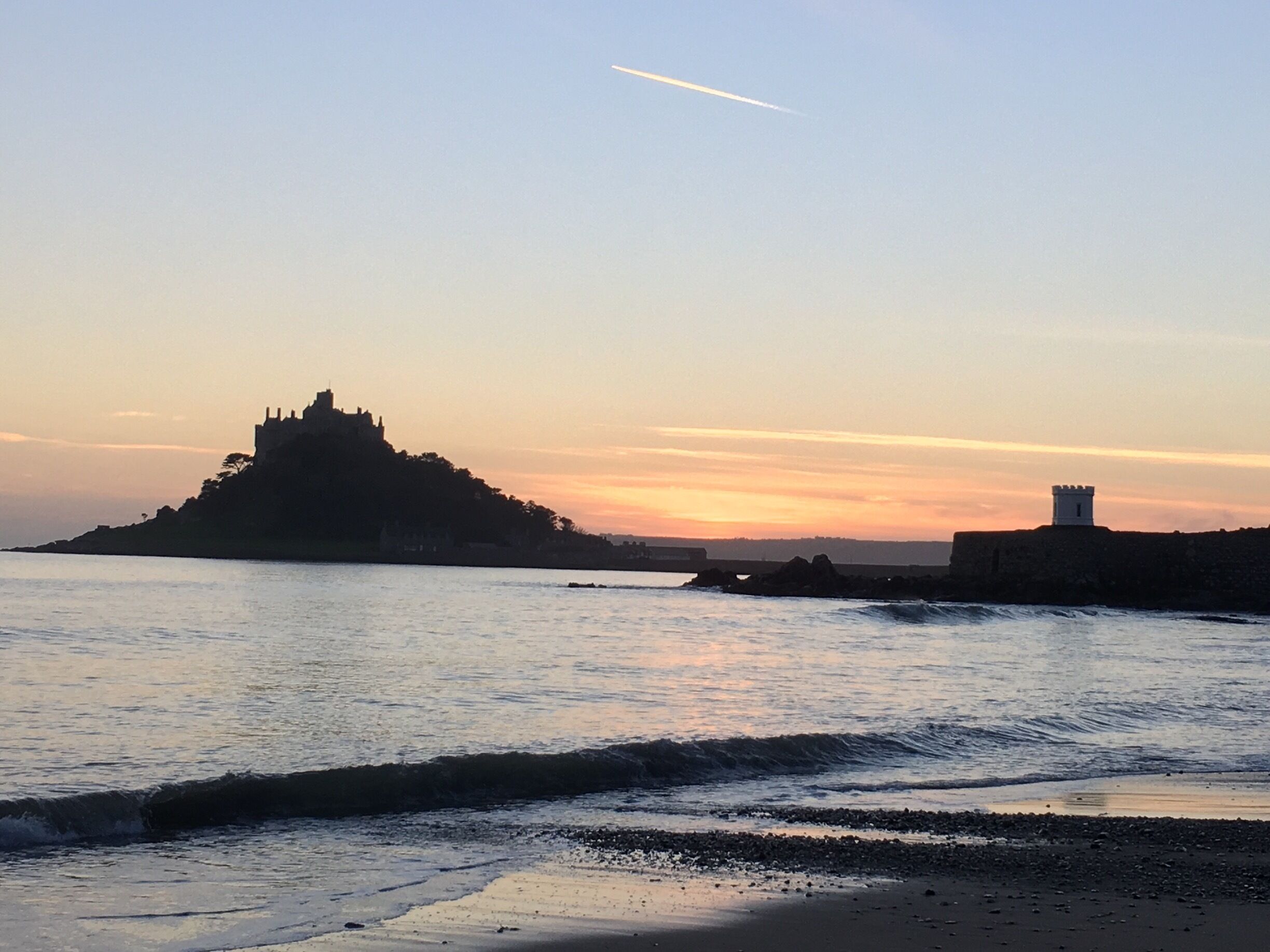 St. Michaels Mount, Marazion. Viewed from High Town Beach. Always appreciated spending my younger years growing up with this view! Nothing else like it!