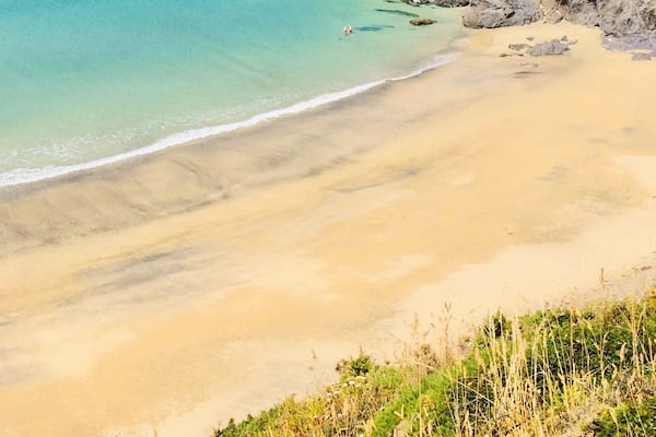 Another stunning beach ,found just off the Cornish coastal path ,from Kynance cove Cornwall .Walked from the Lizard point on a beautiful sunny day in July 2018
