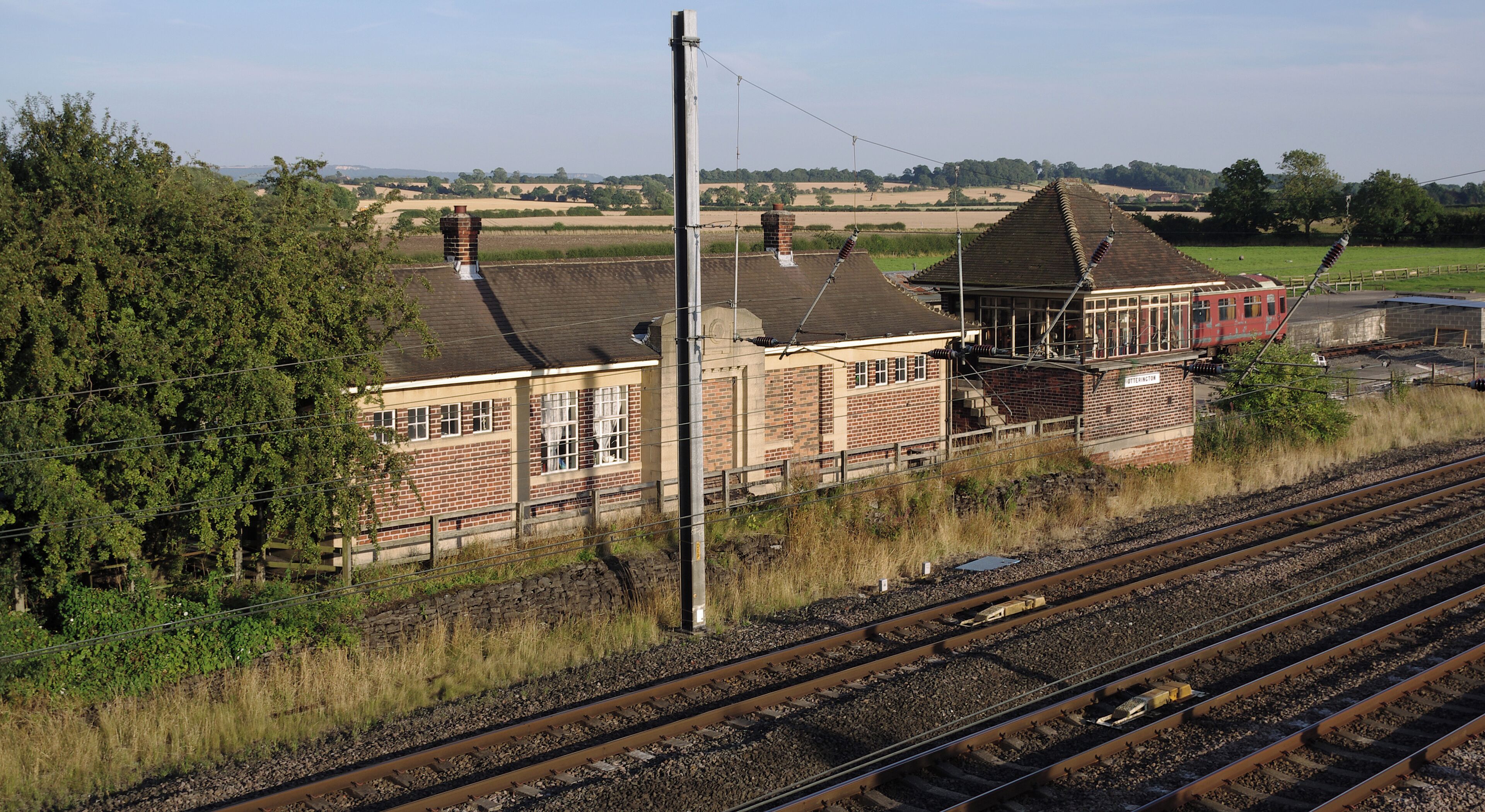 Otterington railway station on the East Coast Main Line in Yorkshire. The station is no longer active, and is now a private residence.