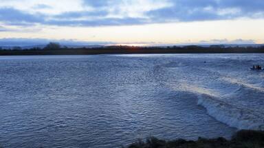 Severn Bore at Newnham just before 8am 1st Feb 2014