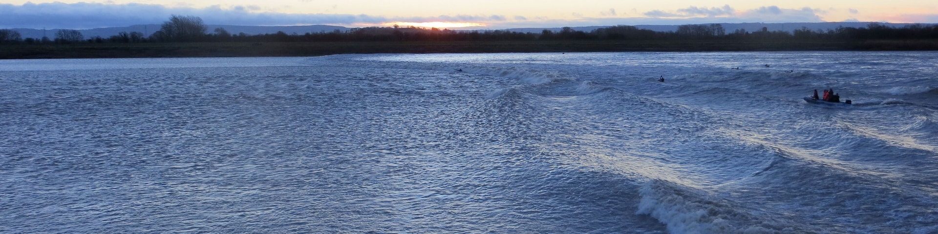 Severn Bore at Newnham just before 8am 1st Feb 2014