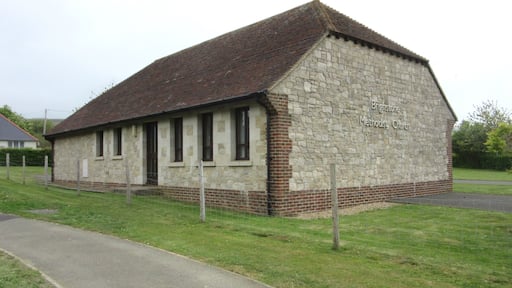 Brighstone Methodist Church, Wilberforce Road, Brighstone, Isle of Wight, England. Built in 1999 in the "modern" part of the village to replace the original Methodist chapel of 1837.