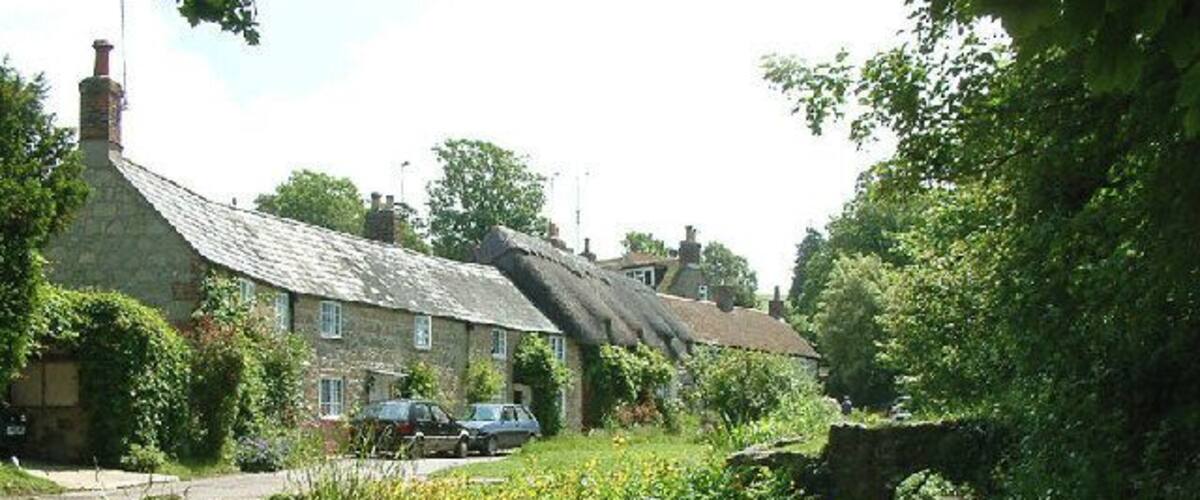 Winkle Street. The chocolate-box image of Winkle Street (also known as Barrington Row) in Calbourne, with the Caul Bourne running in front of the houses, once powering five mills
