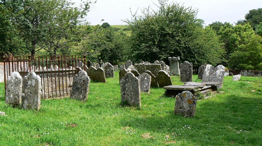These gravestones are so old (11th Century) That it's impossible to read the inscriptions now.