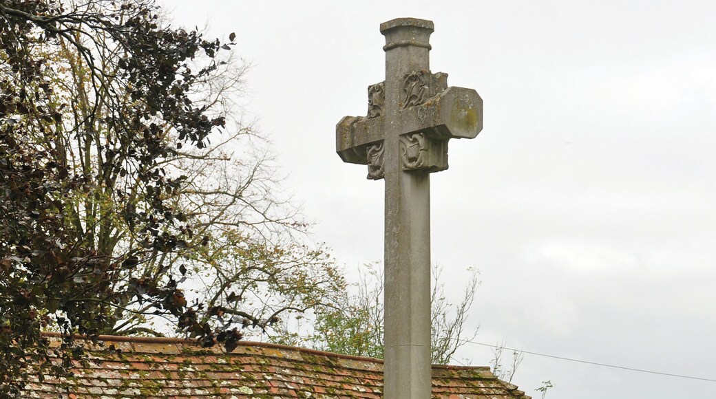 The war memorial in the churchyard of St. George's Church in Arreton on the Isle of Wight.