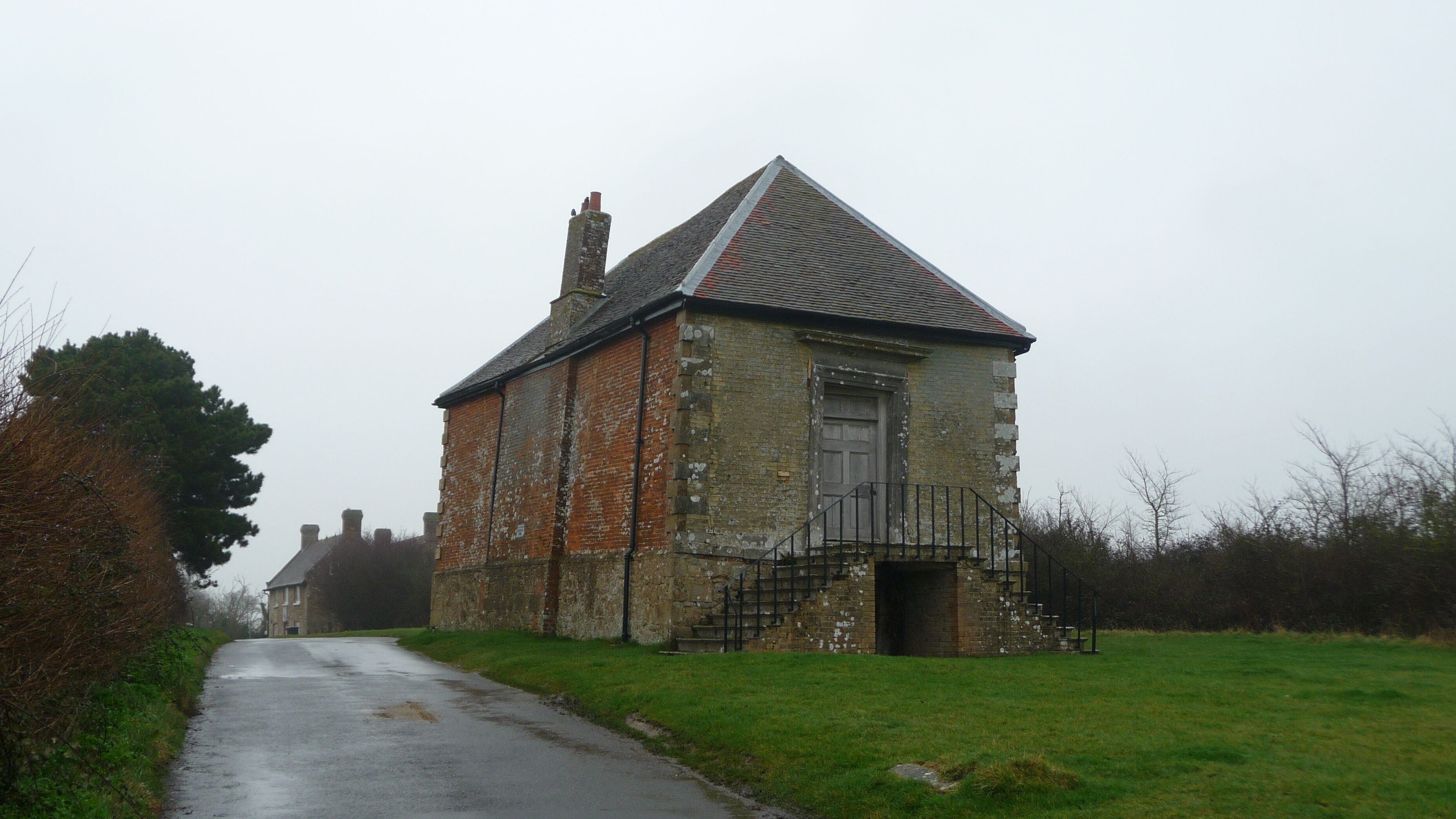 Newtown Old Town Hall, Newtown, Isle of Wight. It is the town hall of the former mediaeval borough of Newtown. Newtown is now a just small village, and the town hall is owned by the National Trust.