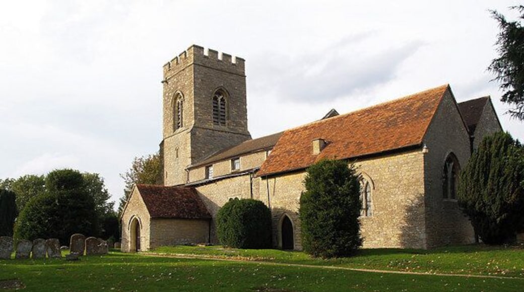 St Peter's parish church, Stoke Goldington, Buckinghamshire, seen from the southeast