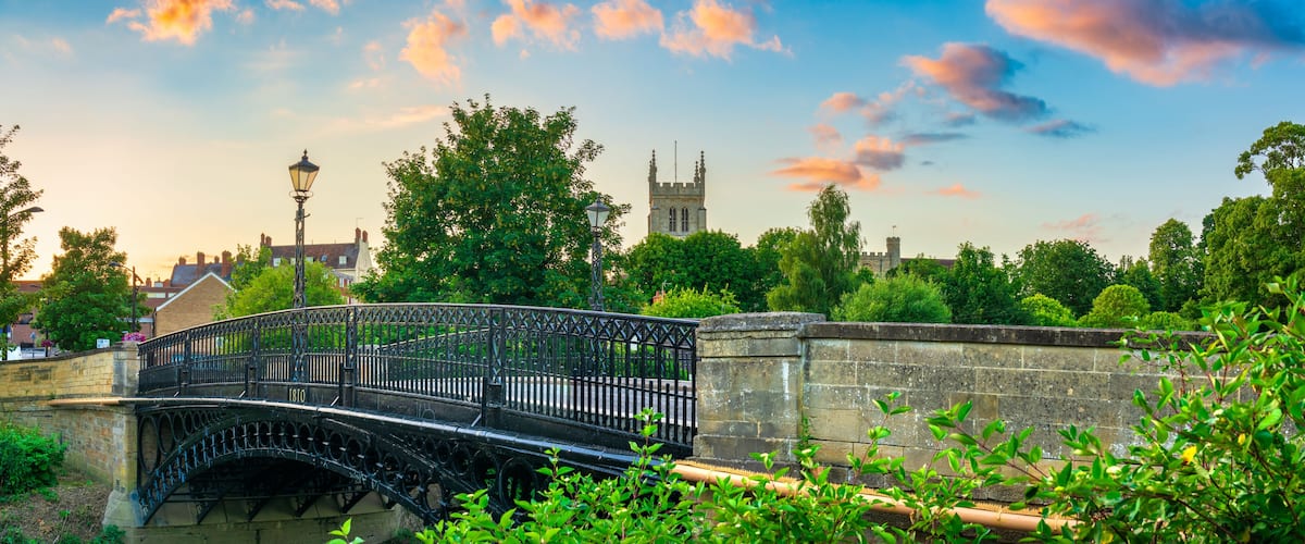 Tickford Bridge in Newport Pagnell in Buckinghamshire. England