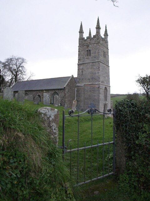 Parish church of St John the Baptist, Stowford, Devon, seen from the north