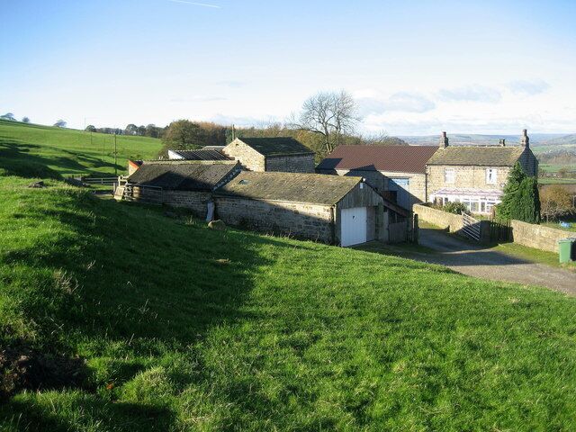 Bank Side Farm Farming Complex passed on the Ebor Way between Harewood and Bramhope