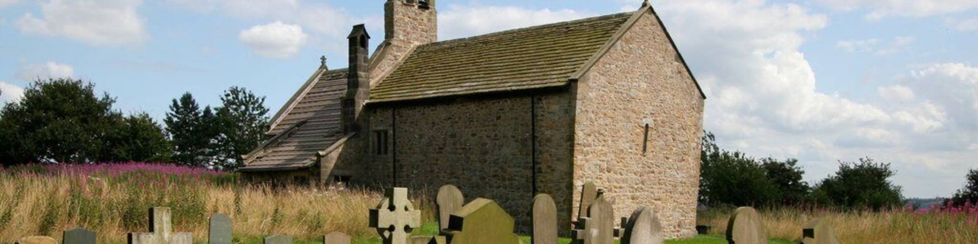 St Mary's Church, Stainburn. A similar view to 30314 which was taken four years ago. Work has begun on repairs to the northern side of the roof.