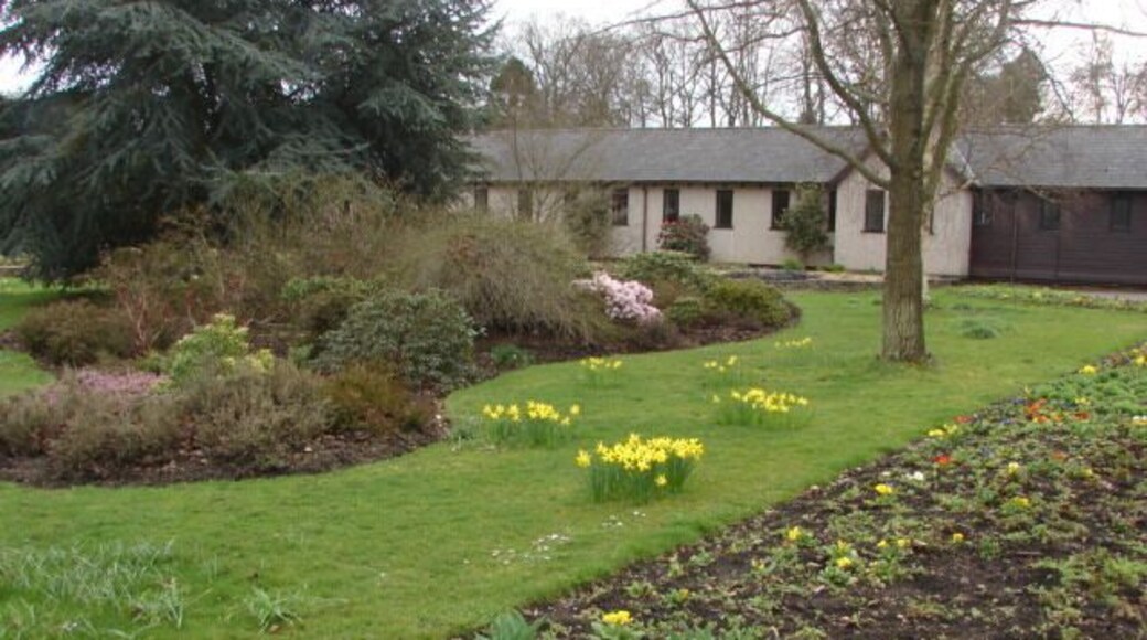 Ottershaw Memorial Garden The beautifully tended Memorial Garden in spring.