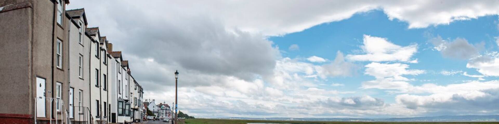 The promenade on a cloudy morning.