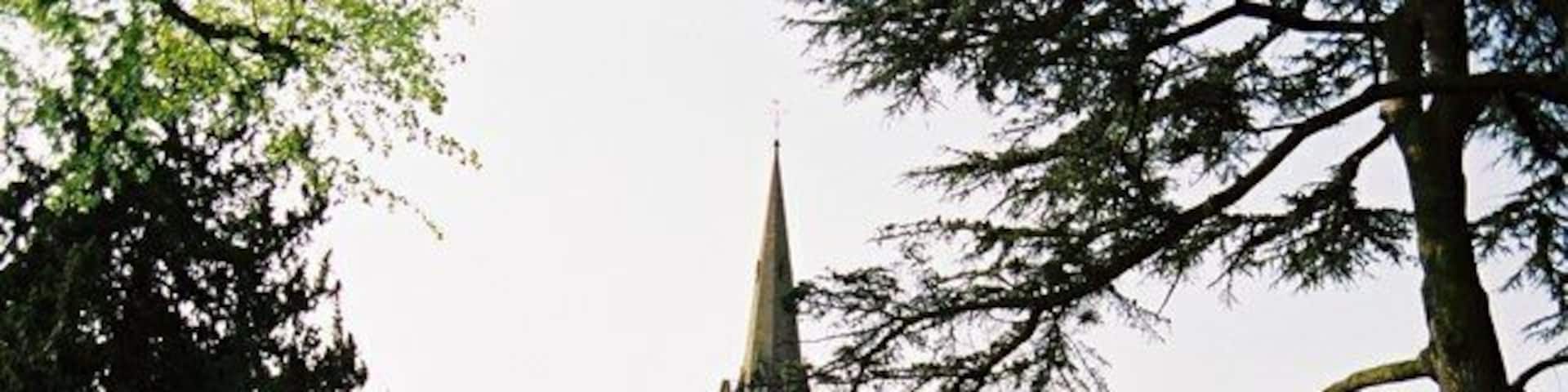 St Chad's parish church, Pattingham, Staffordshire, seen from the southeast