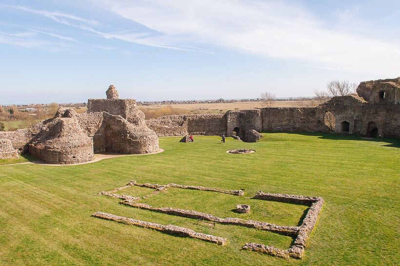 Pevensey Castle.