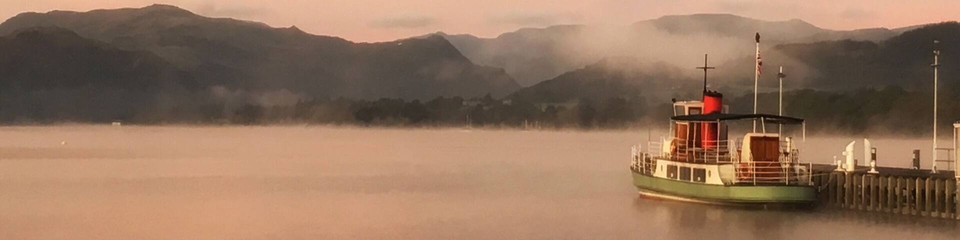 Steamer pier @ Pooley Bridge..steamer travels to Howtown, Glenriddin and also Aira Force (where you can visit the Aira Force waterfall).