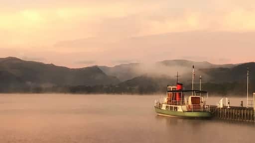 Steamer pier @ Pooley Bridge..steamer travels to Howtown, Glenriddin and also Aira Force (where you can visit the Aira Force waterfall).