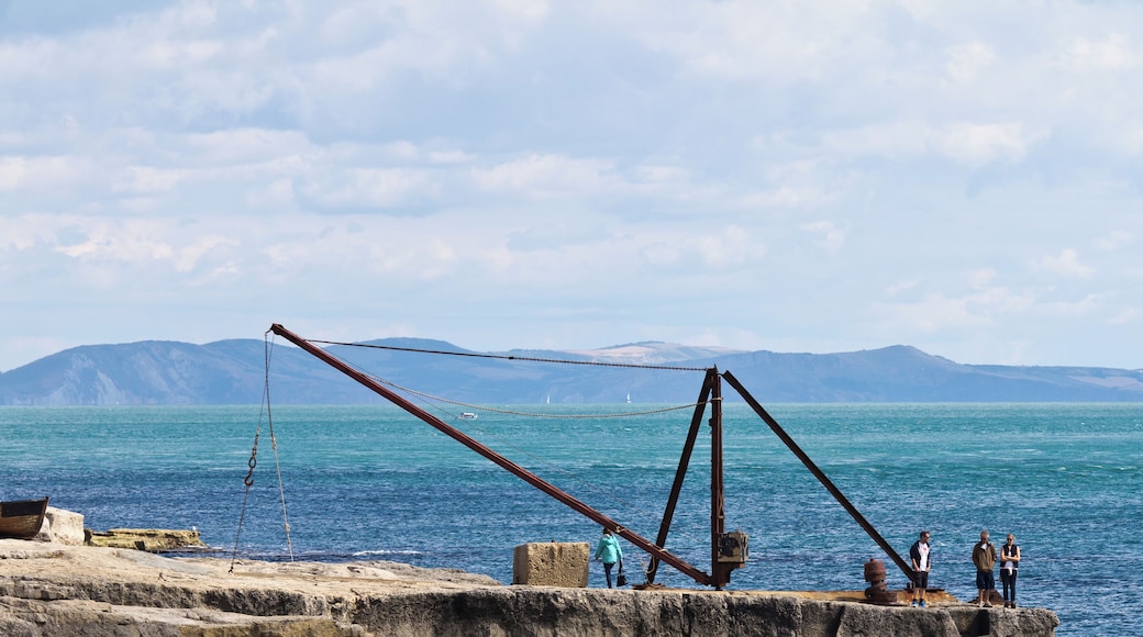 Portland Bill stone loading quay "Red Crane", Isle of Portland, Dorset