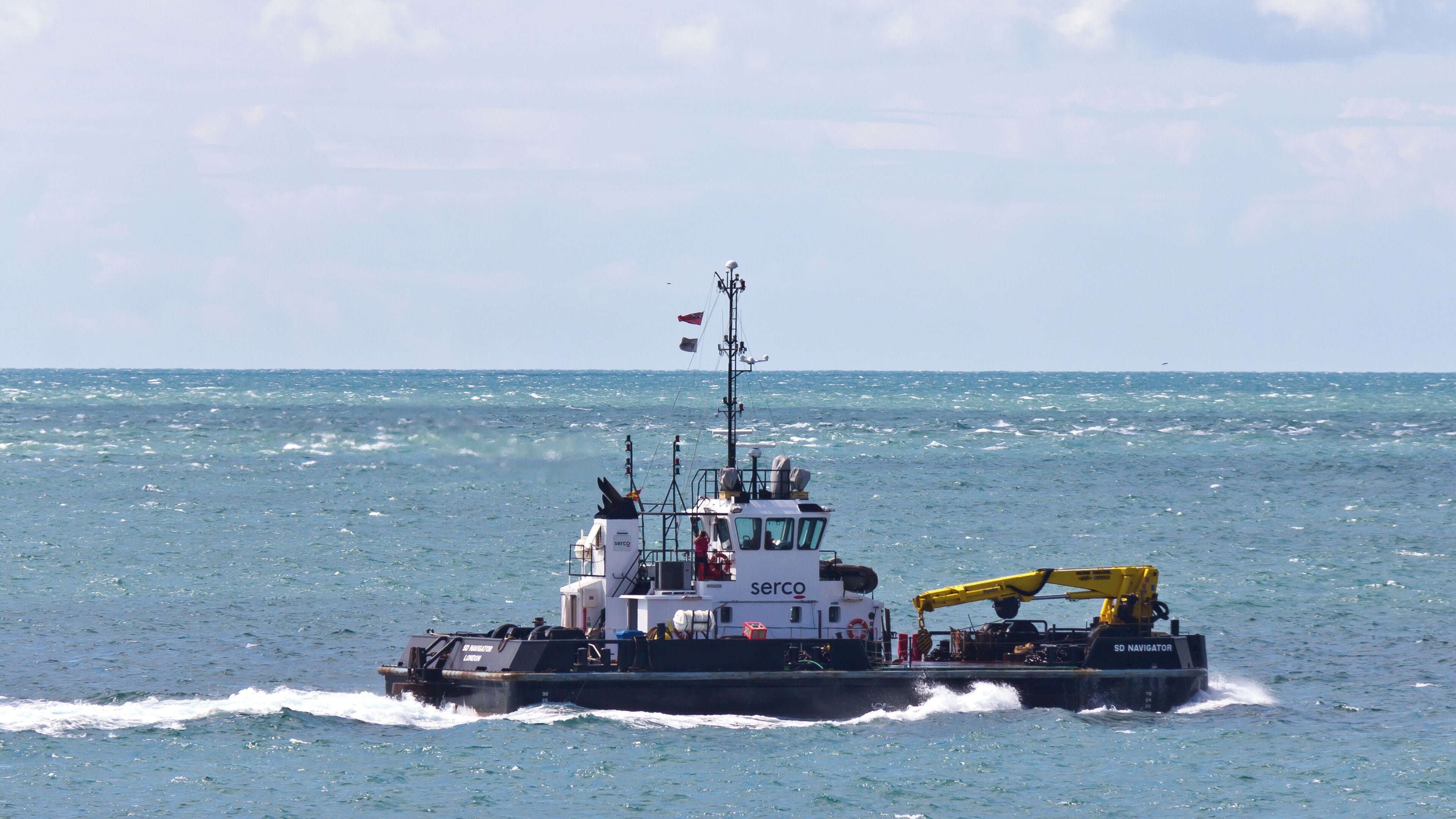 SD Navigator, Serco, off the coast of Isle of Portland, Dorset
