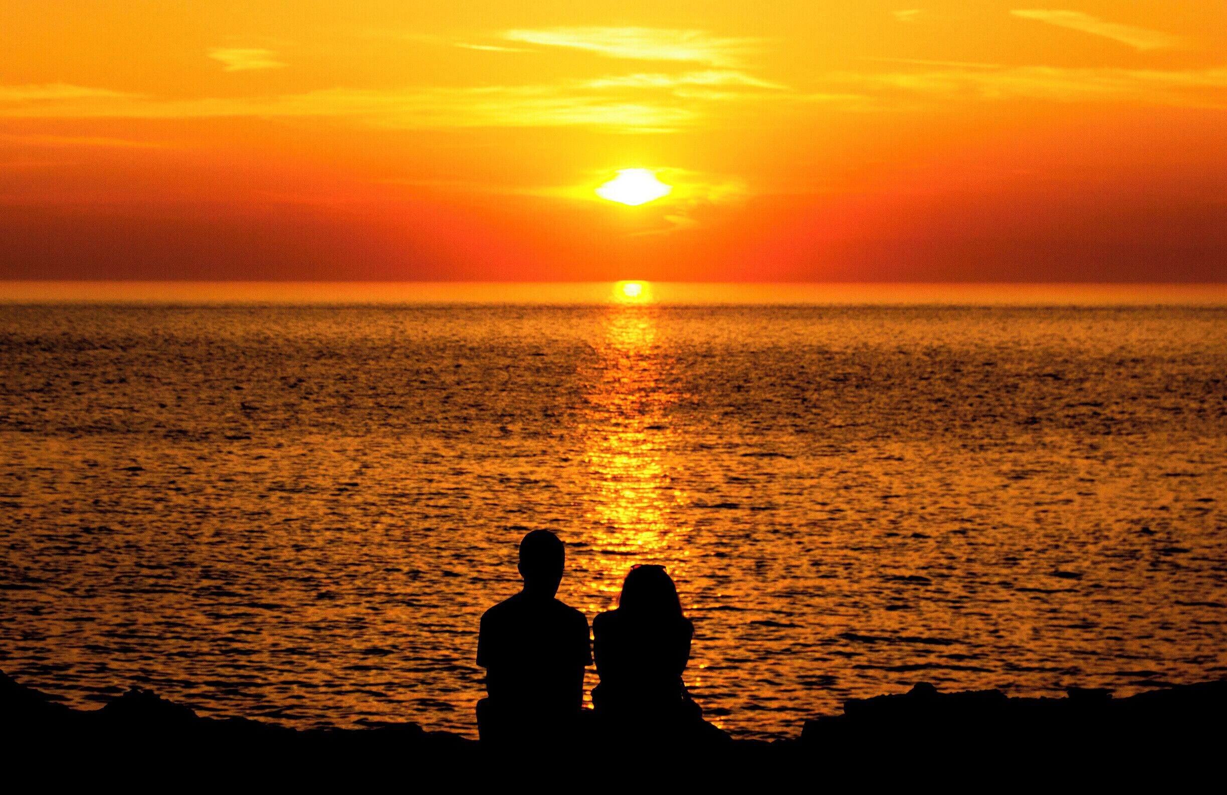 Golden hour over portland, these two were just taking it in, so thought it worth a snap.