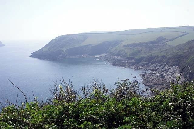 The Straythe Parc Caragloose Cove is at the far end of the bay