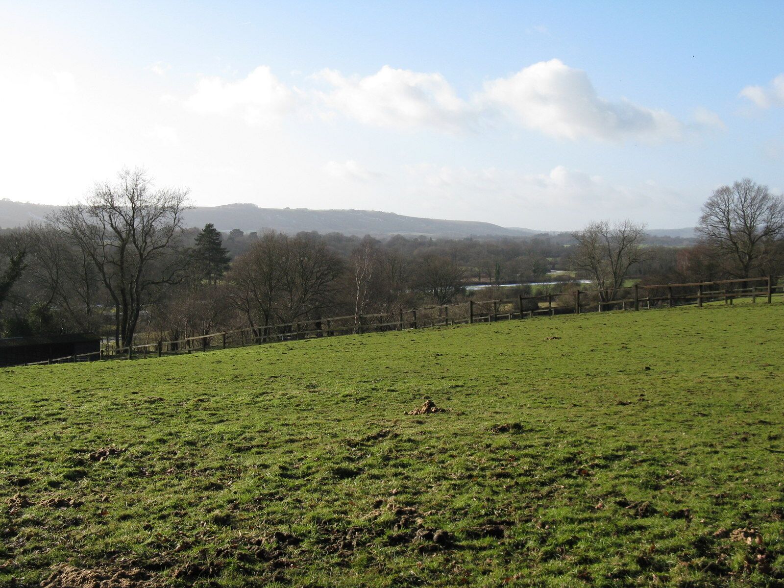 View SW from hillside footpath south of Abingworth