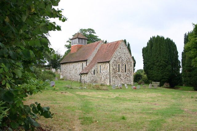 St Agatha's parish church, Coates, West Sussex, seen from the southeast