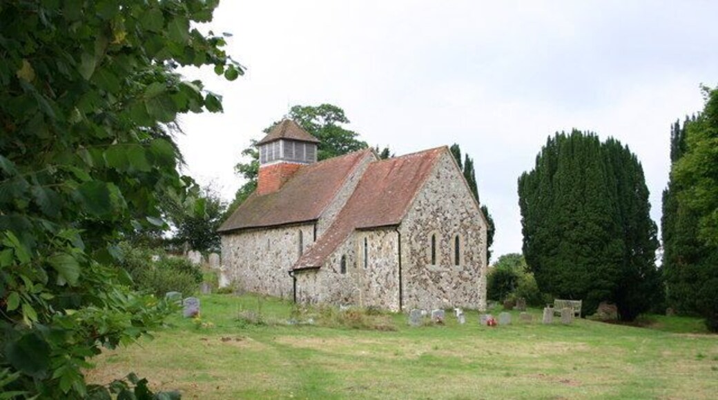 St Agatha's parish church, Coates, West Sussex, seen from the southeast