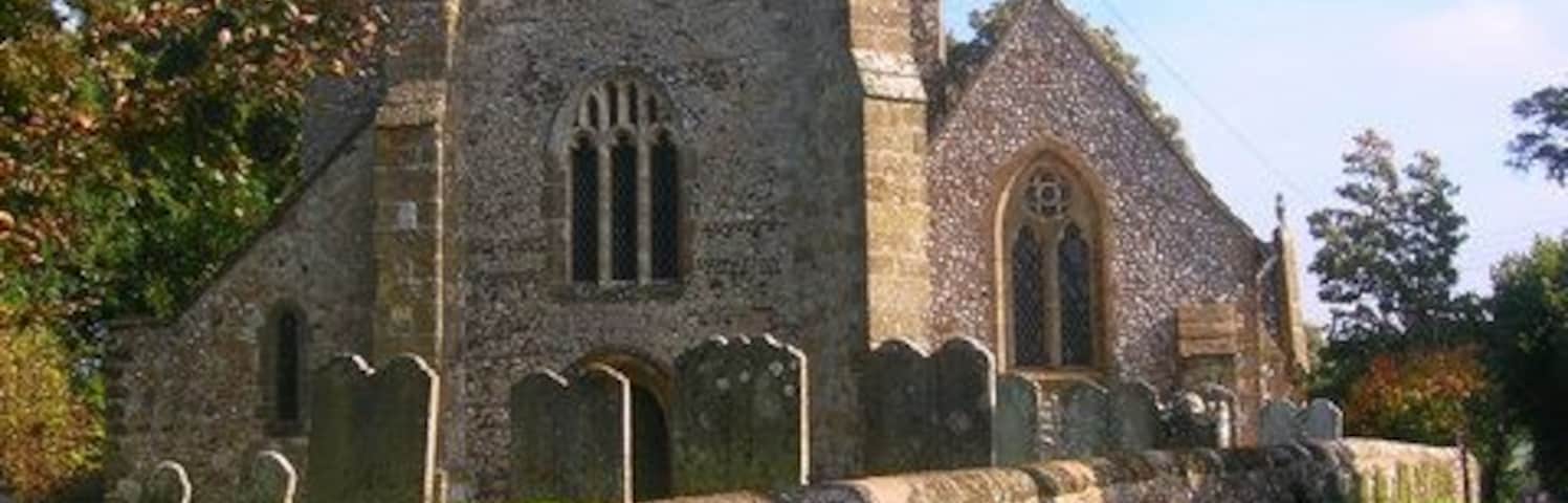 St Mary's Church At the end of The Street once the old route west out of Washington. Parts of the church are from the 13th century though most was rebuilt in 1867.