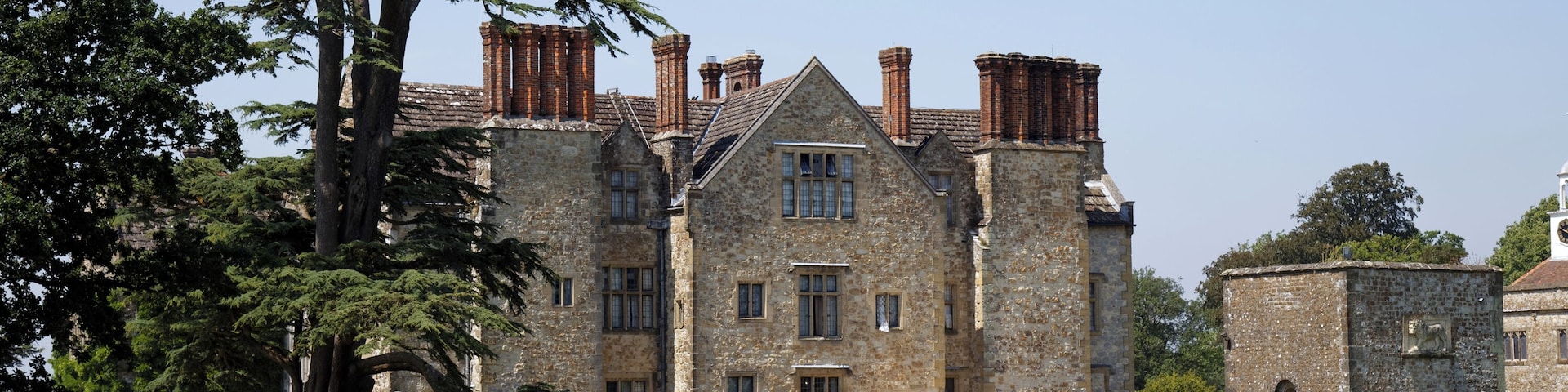 A Lebanon cedar in a lawn at the east face of Parham House, in West Sussex, England. Camera: Canon EOS 6D with Canon EF 24-105mm F4L IS USM lens. Software: file lens-corrected and optimized with DxO OpticsPro 10 Elite and Viewpoint 2, and further optimized with Adobe Photoshop CS2.