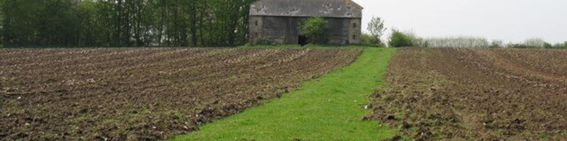 Barn on the north end of Church Copse