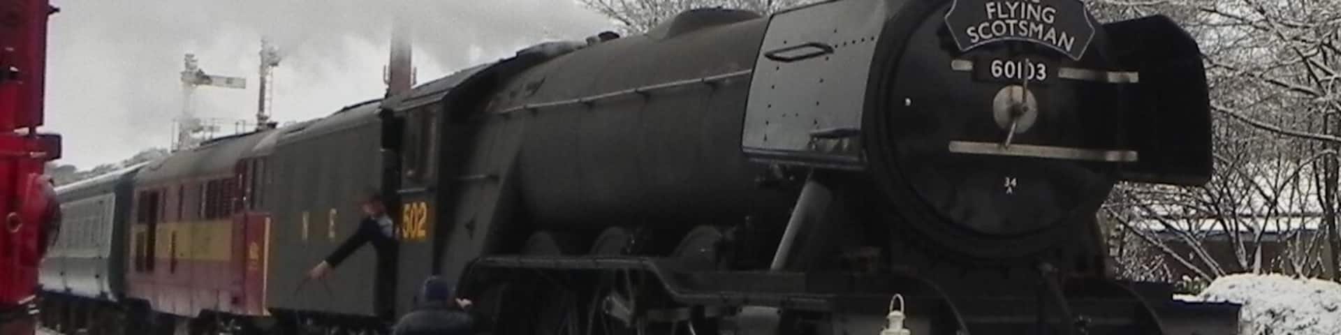 The East Lancs Railway, north of Manchester, had the honour of being the first public run of the newly restored Flying Scotsman, the first locomotive to exceed 100 mph nearly 100 years ago. Missing it's green livery, on a cold snowy Lancashire morning, this picture could be from many a few decades ago.
#ontherails
#lifeatexpedia, #wheels