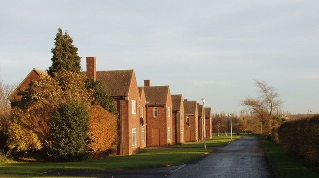 Valiant Square, near Upwood RAF Camp, near to Bury, Cambridgeshire, Great Britain. The houses are adjacent to the former RAF Upwood bomber base. See <a title="http://www.raf.mod.uk/bombercommand/s104.html" rel="nofollow" href="http://www.raf.mod.uk/bombercommand/s104.html">Link</a><img style="padding-left:2px;" alt="External link" title="External link - shift click to open in new window" src="http://s0.geograph.org.uk/img/external.png" width="10" height="10"/> for history.