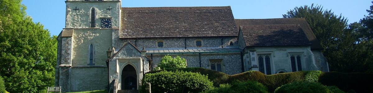 Church of St. Katherine in Merstham, Surrey, England.