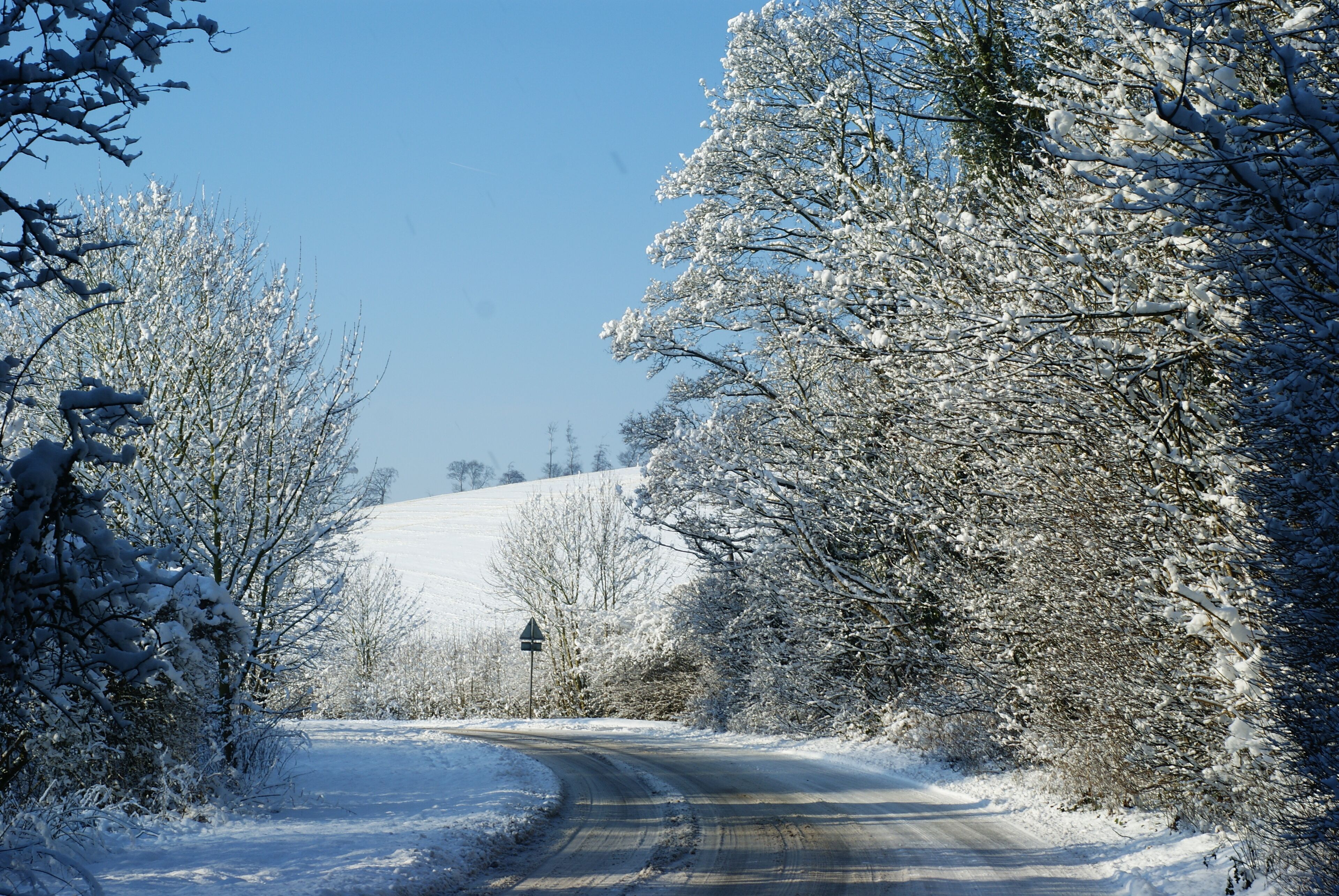 Gatton Bottom, Merstham, Surrey Looking along this, normally busy, road; in the direction of Ashtead Hill.