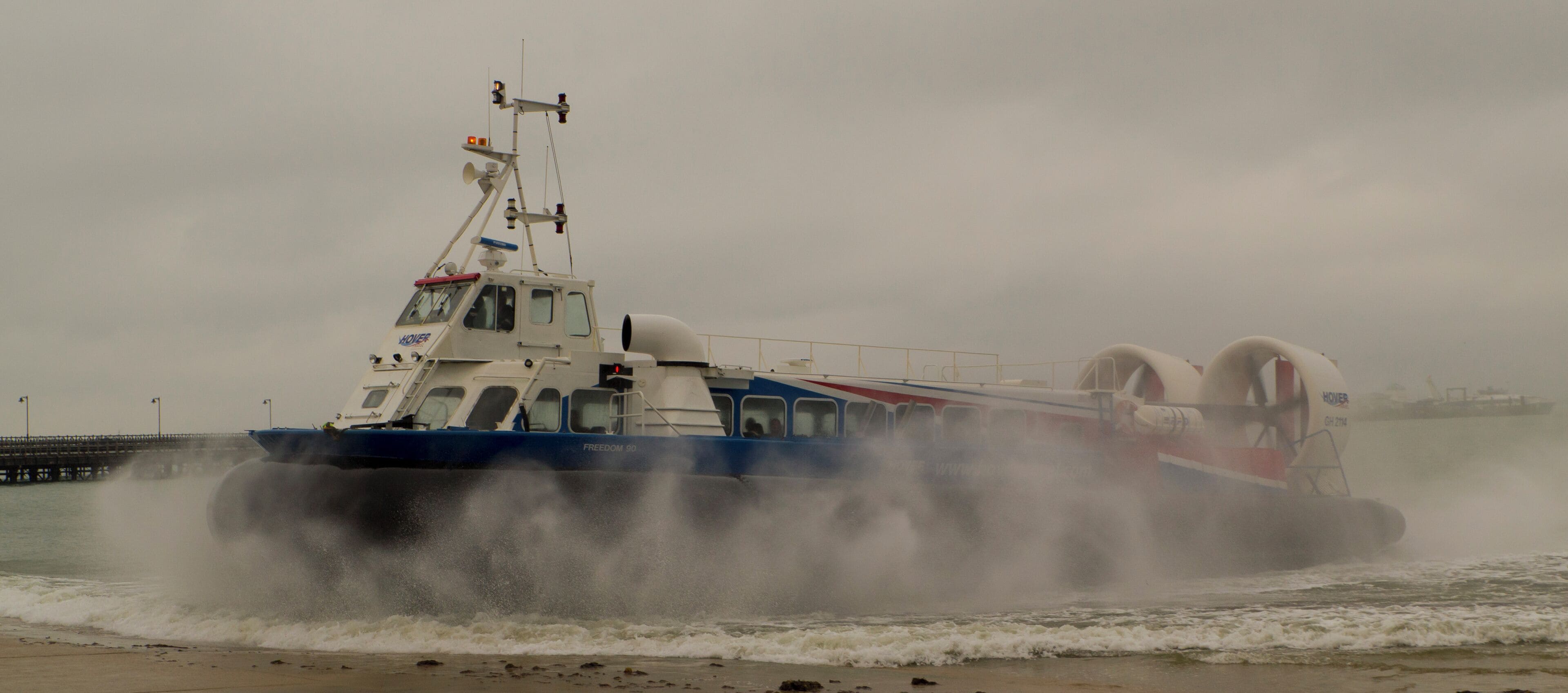 Hovercraft at Ryde, IOW
