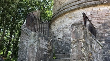 Appley Tower overlooking both the sea and forest area